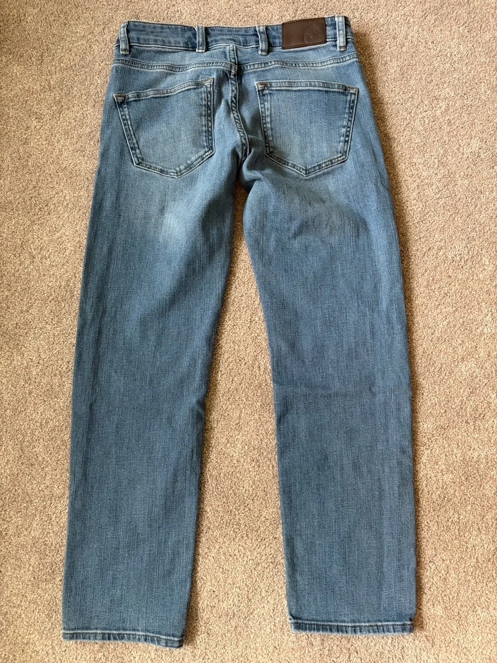Peter Millar Crown Crafted Jeans Mens 30x30*Blue Stonewashed Tailored Fit Denim